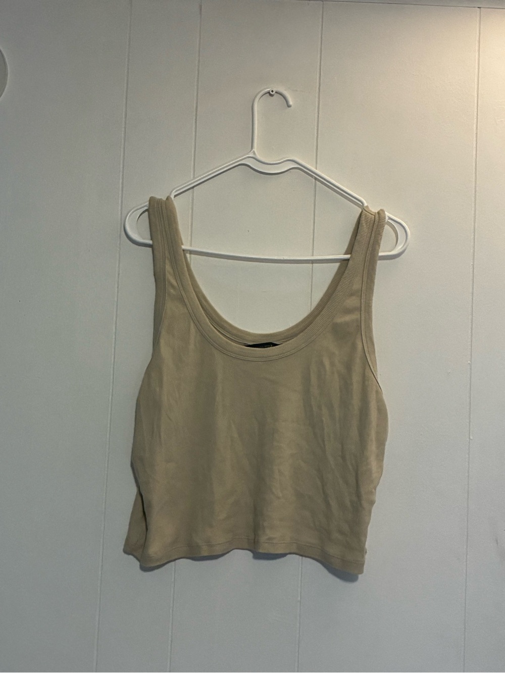 Banana Republic Neutral Scoop Tank Top - Beige